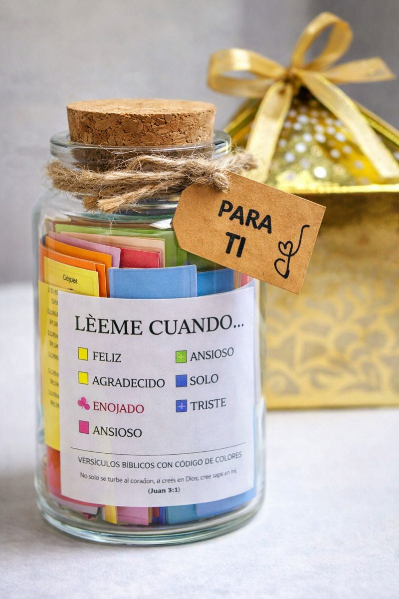 Frasco de Versículos Bíblicos – Mensajes de Dios para Cada Día