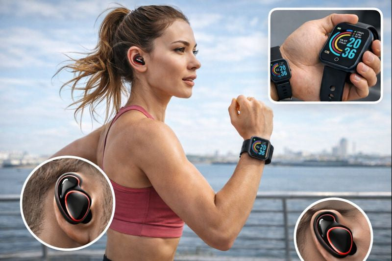 Auriculares M10 + Smartwatch de REGALO