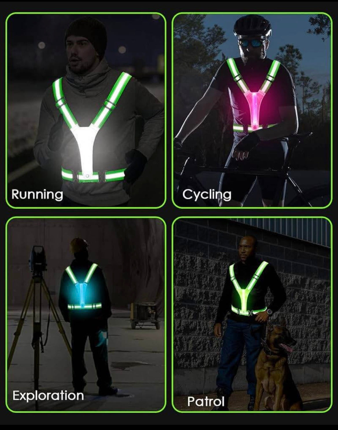 Chaleco Reflectivo Con Luz Led