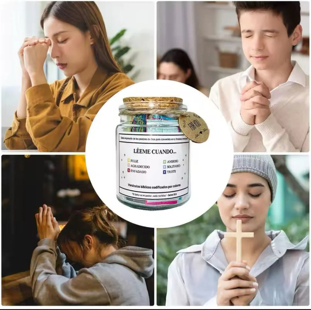 Frasco de Versículos Bíblicos – Mensajes de Dios para Cada Día