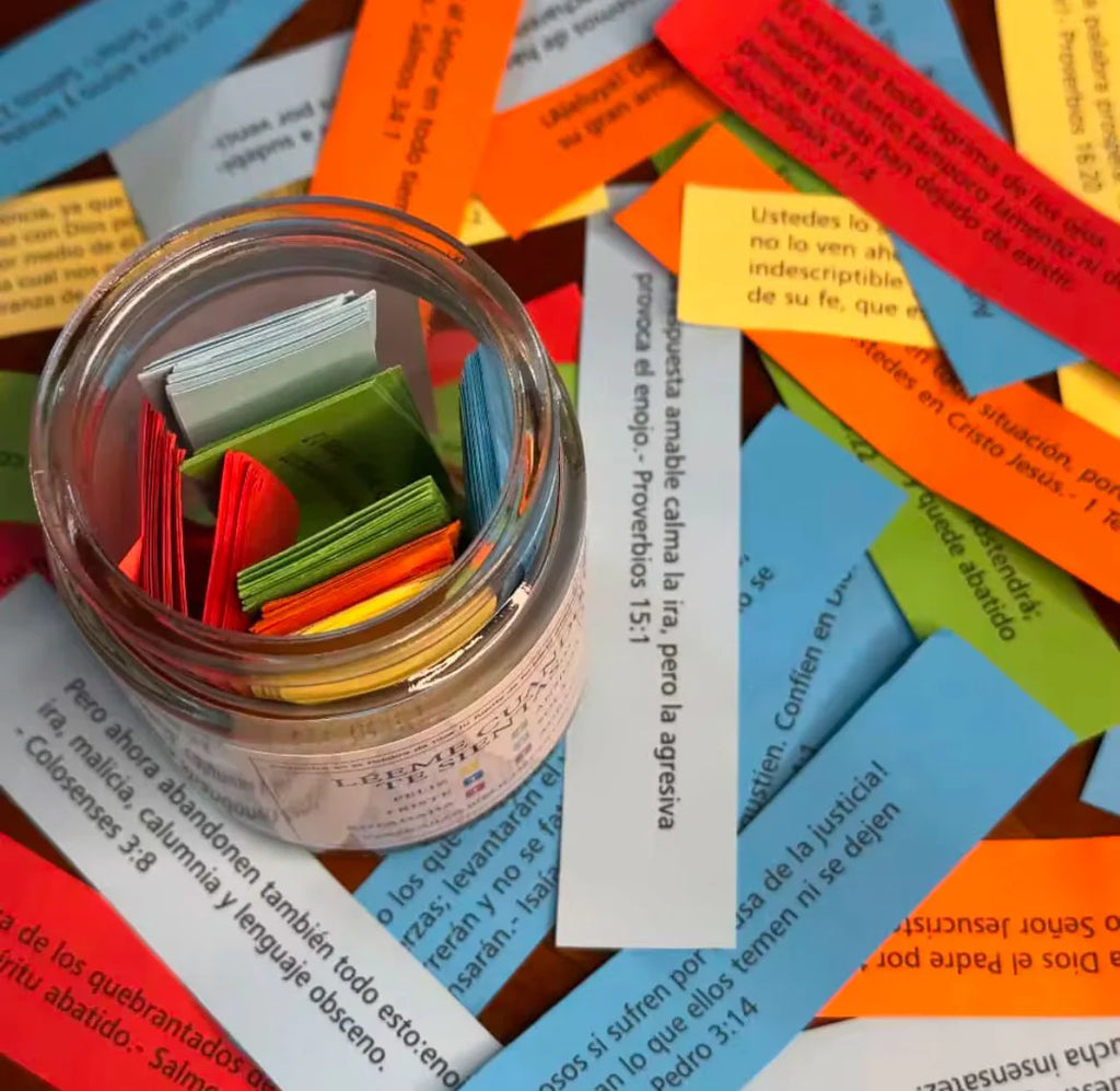 Frasco de Versículos Bíblicos – Mensajes de Dios para Cada Día